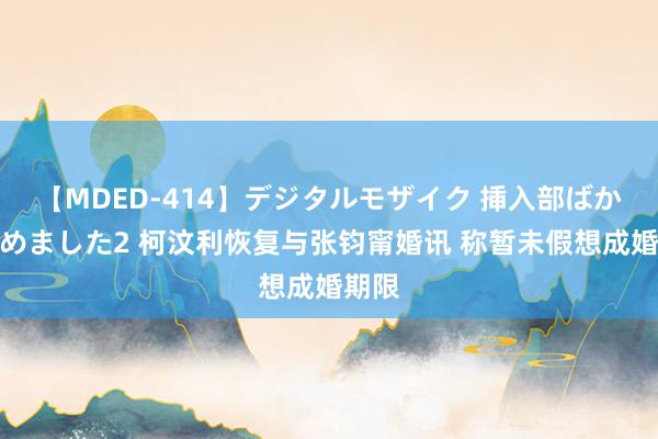 【MDED-414】デジタルモザイク 挿入部ばかり集めました2 柯汶利恢复与张钧甯婚讯 称暂未假想成婚期限